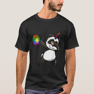 Softbal Dabbing Pandicorn Panda T-shirt
