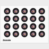 Softbal Druppel Ice Cream Sprinkles Softbal Handsc Ronde Sticker (Vel)
