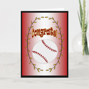 Softbal - Gefeliciteerd! Kaart