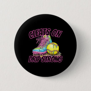 Softbal Ice Cream Dripping Baseball Home Bord Dr. Ronde Button 5,7 Cm
