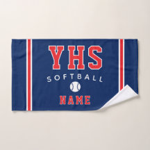 Softbal icoon, aangepaste naam & school, teamcadea