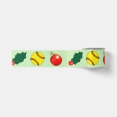 Softbal Kerst Geschenk Lint (Voorkant)