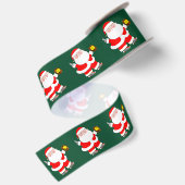 Softbal Kerst Satijnen Lint (Achterkant)