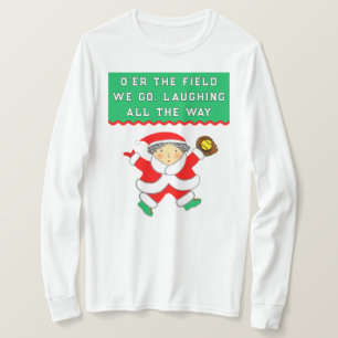 Softbal Kerst T-Shirt