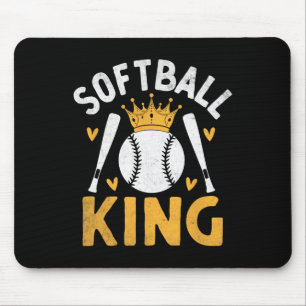 Softbal Koning Catcher Werper Softballer Muismat