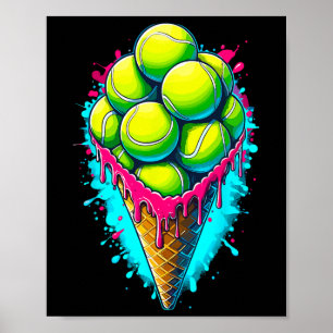 Softbal liefhebber Ijs dat drupt Softbal Poster