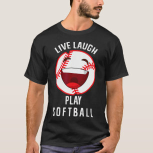 Softbal liefhebber - Leef Lach Speel T-shirt