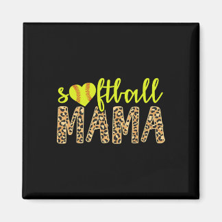 Softbal mama Schattige cheeta Moederdag Sport Magneet