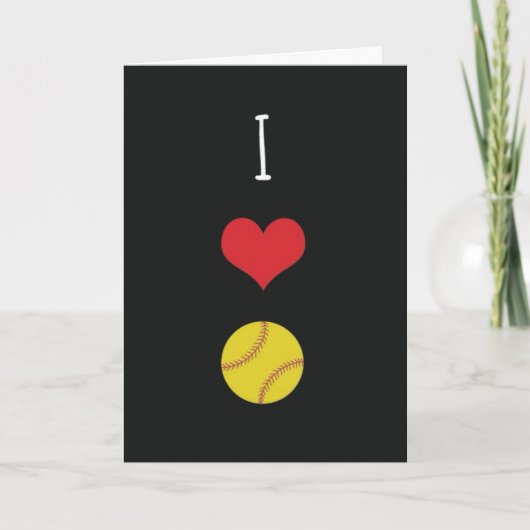 Softbal Meisjes Kaarten Speler Team Voor Kinderen  (Voorkant)