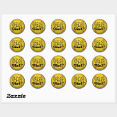 softbal-meisjes ronde sticker (Vel)