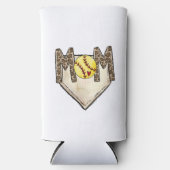 Softbal Mom Home Bord Jersey Nummer Luipaard (Voorkant)