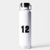 Softbal Mom Leopard Home Bord Aangepast nummer Waterfles (Achterkant)