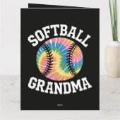 Softbal oma bedankkaart (Achterkant)