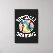 Softbal oma canvas afdruk (Voorkant)
