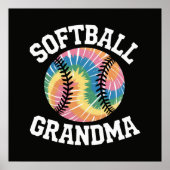 Softbal oma poster (Voorkant)