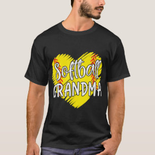 Softbal oma voor vrouwen baller oma moeder's t-shirt