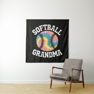 Softbal oma wandkleed