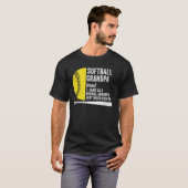 Softbal Opa Definitie Grappig Opa Softbal T-shirt (Voorkant volledig)