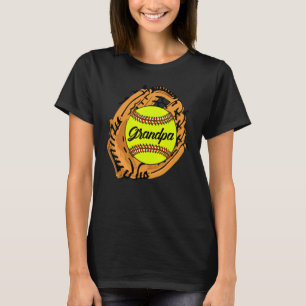 Softbal Opa Softbal Handschoenen en bal Softbal T-shirt