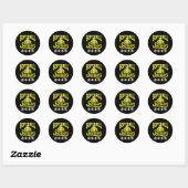 Softbal Senior Klasse van 2025 Ronde Sticker (Vel)