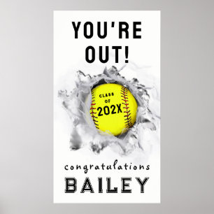 Softbal Senior Night Afstudeerposter Poster