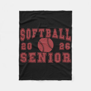 Softbal Senior Night Softbal Senior 2026 Afstudere Fleece Deken