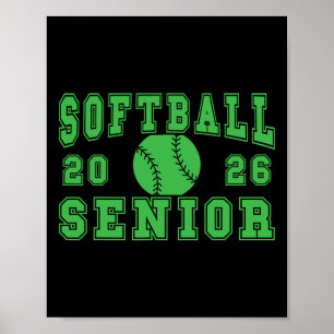 Softbal Senior Night Softbal Senior 2026 Afstudere Poster