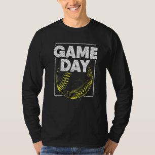 Softbal Spel Dag Speler Coach Team Mannen Vrouwen T-shirt