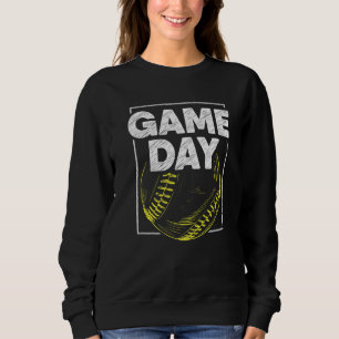 Softbal Spel Dag Speler Coach Team Mannen Vrouwen Trui