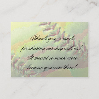 Softbal Sport Thema Escort Tafel Toewijzing Plaatskaartje