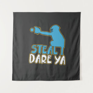 Softbal - Steel Ik Daag Je Uit Wandkleed