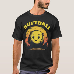 Softbal Sunset Smile T-shirt