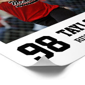 Softbal Team Senior 2025 Sport Fotocollage Poster (Hoek)