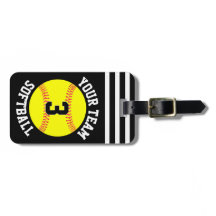 Softbal Teamnaam en Spelernummer Fastpitch Tas