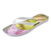 Softbal voor vrouwen teenslippers (Schuin)
