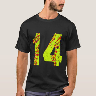 Softball 14 Jersey nummer T-shirt