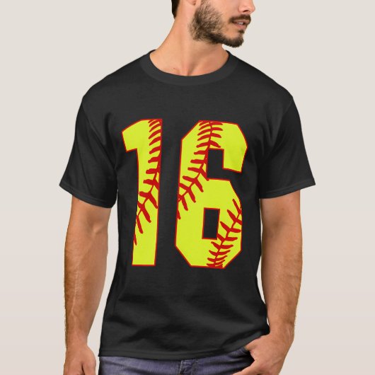 Softball 16 Snelle Pitch Liefde Softball Moeder Fa T-shirt (Voorkant)