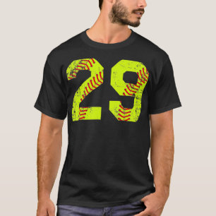  Softball 29 Jersey nummer T-shirt