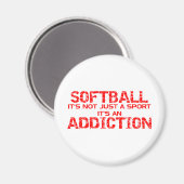 Softball Addiction Magneet (Voorkant / Achterkant)