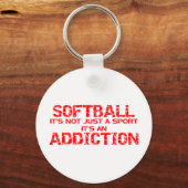 Softball Addiction Sleutelhanger (Voorkant)