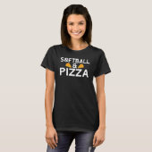 Softball and Pizza   Softball T-shirt (Voorkant volledig)