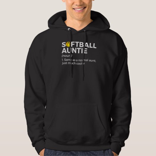 Softball Auntie Definition Hoodie (Voorkant)