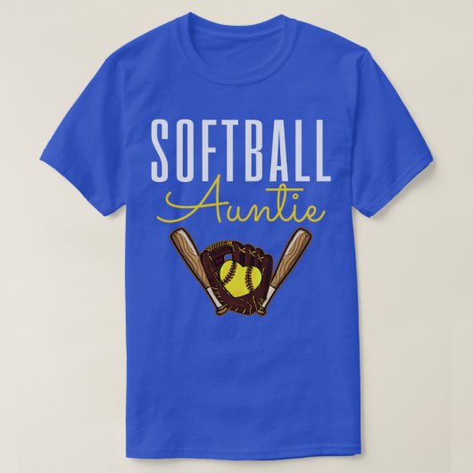 Softball Auntie T-shirt (Design voorkant)