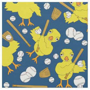 Softball Baseball Chick Patroon Stof