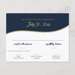 Softball Baseball Gold-reactiekaart RSVP Kaartje