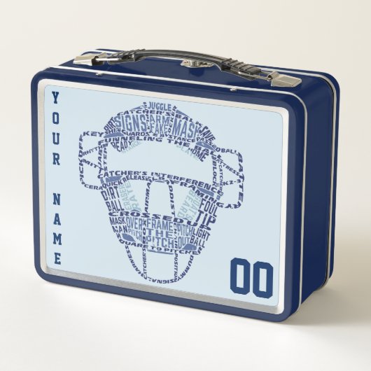 Softball Baseball Lunch Box (Achterkant)