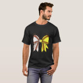 Softball Baseball Mom Bow Christian With Man This  T-shirt (Voorkant volledig)