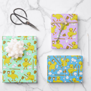 Softball Baseball Motif Enveloppement papier elle