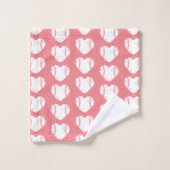 Softball Baseball Personnalisé Rose Girl (Gant de toilette)