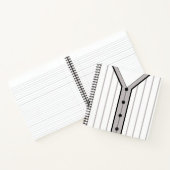  Softball Baseball Pinstripe Jersey Notitieboek (Binnen)